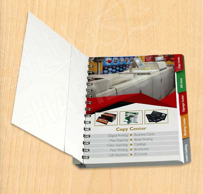 Full Color Gold, Silver & Clear Ink Digital Printed Notebook